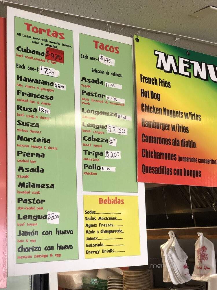 Taqueria Los Panditas - Salem, OR menu_pic