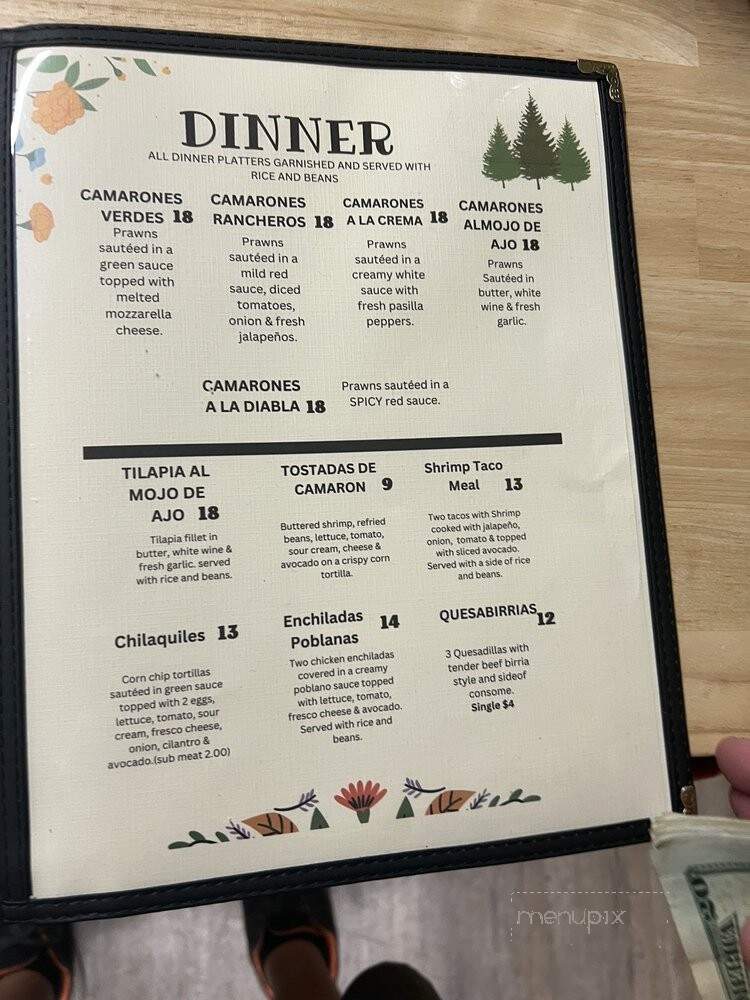 Taqueria Los Pinos - Avery, CA menu_pic