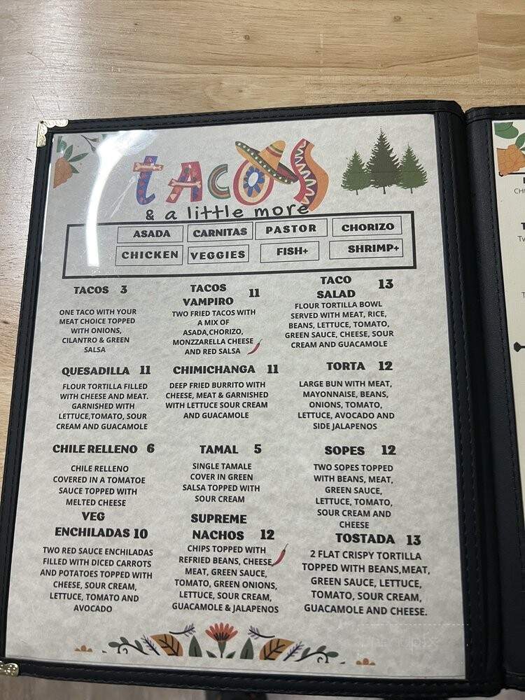 Taqueria Los Pinos - Avery, CA menu_pic