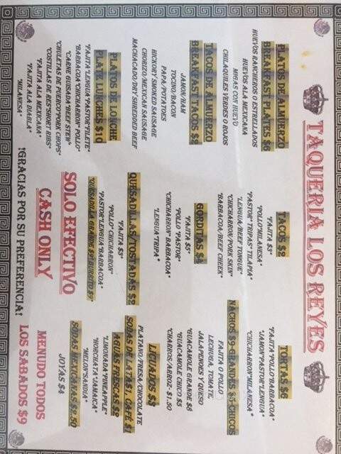 Taquria Los Reyes - Houston, TX menu_pic