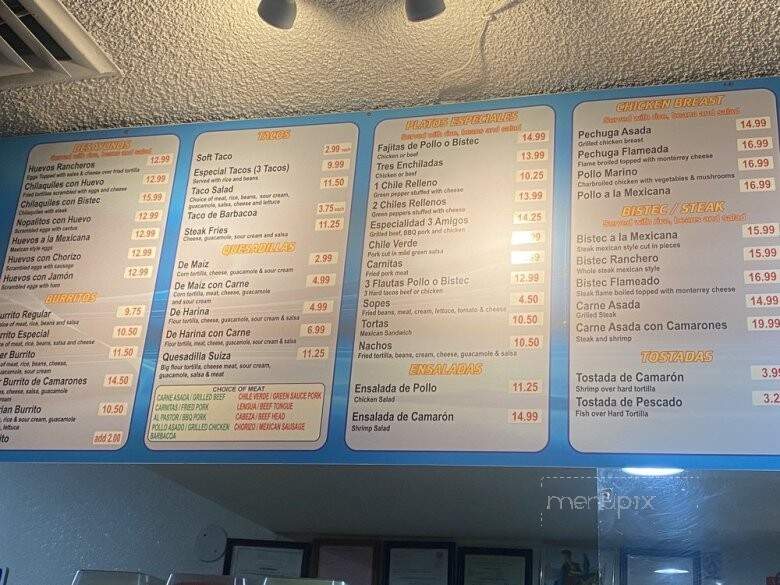 Taqueria Mar Y Tierra - Hayward, CA menu_pic