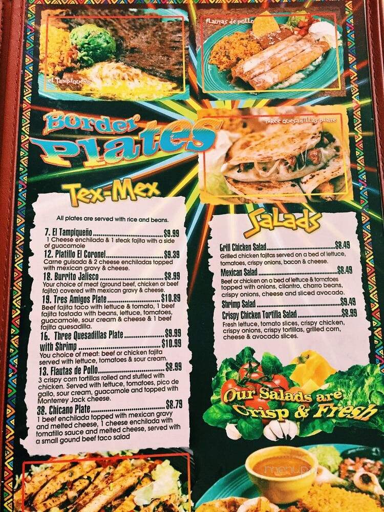 Taqueria Mexicano Grill #7 - Copperas Cove, TX menu_pic