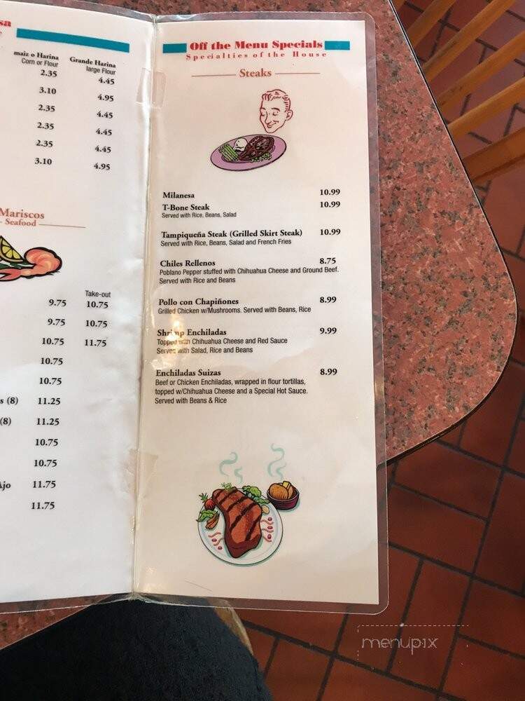 Taquerias Mexico - Houston, TX menu_pic