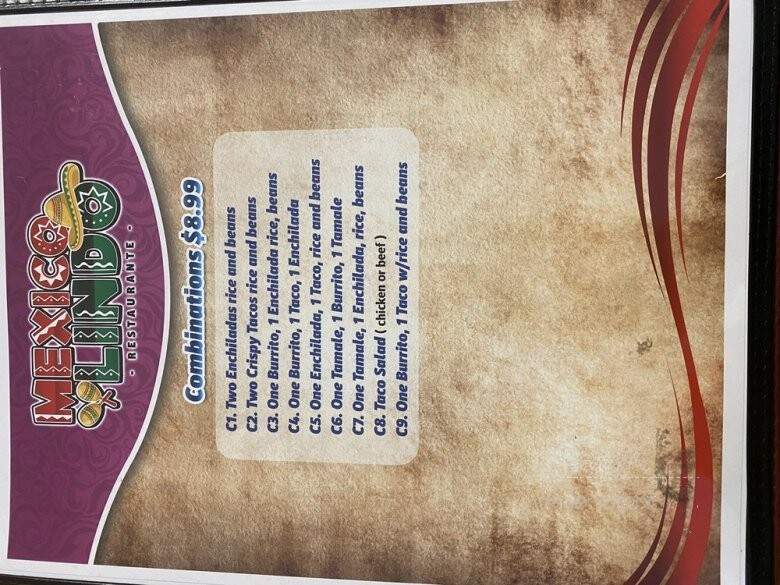 Taqueria Mexico Lindo - Northmoor, MO menu_pic