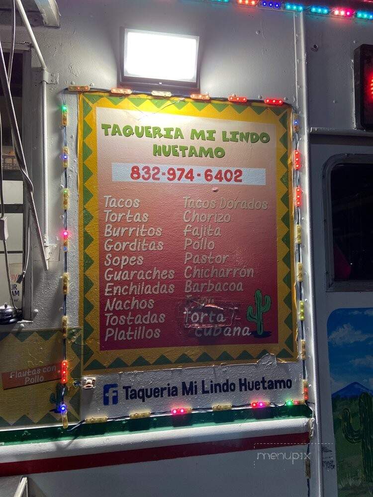 Taqueria Mi Lindo Huetamo - Houston, TX menu_pic