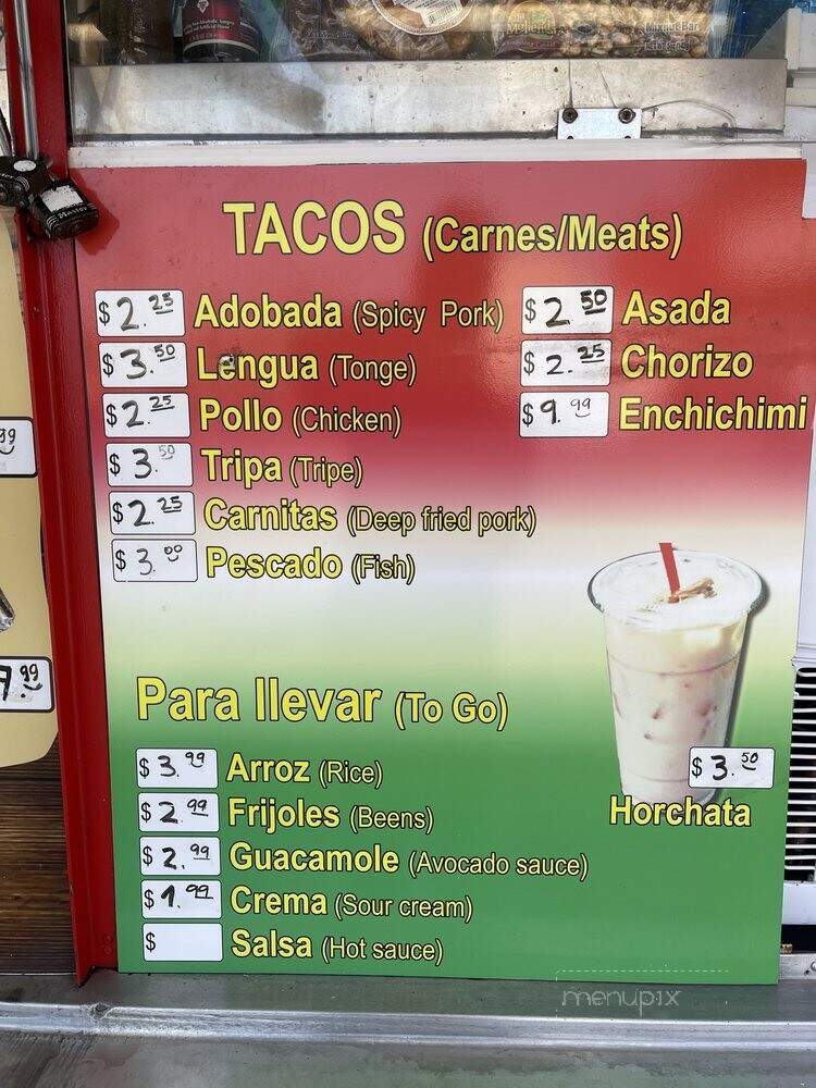 Taqueria Mi Pueblito - Seattle, WA menu_pic