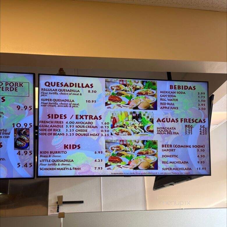 Taqueria Morgan Grill - Morgan Hill, CA menu_pic