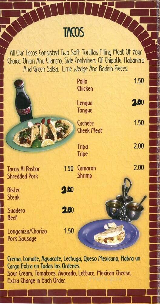 Taqueria San Julian - Felda, FL menu_pic