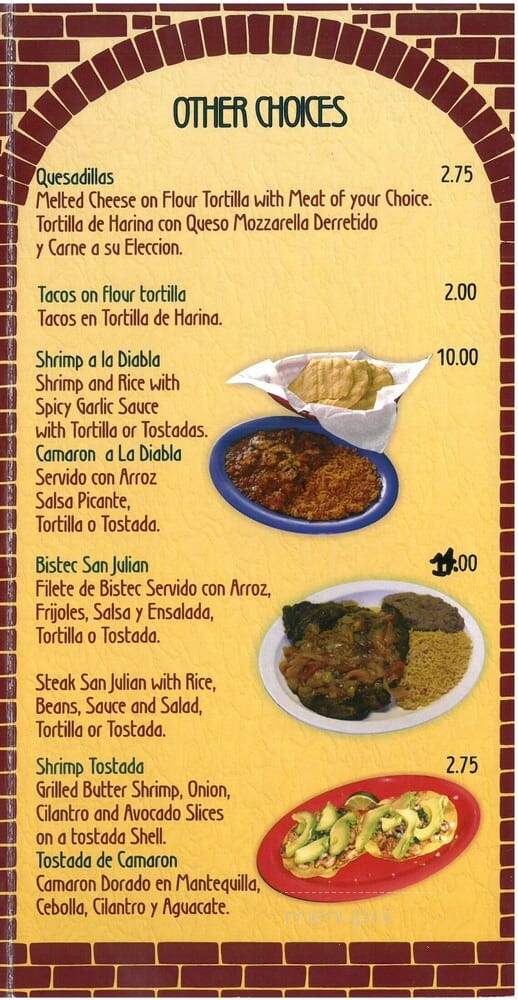 Taqueria San Julian - Felda, FL menu_pic