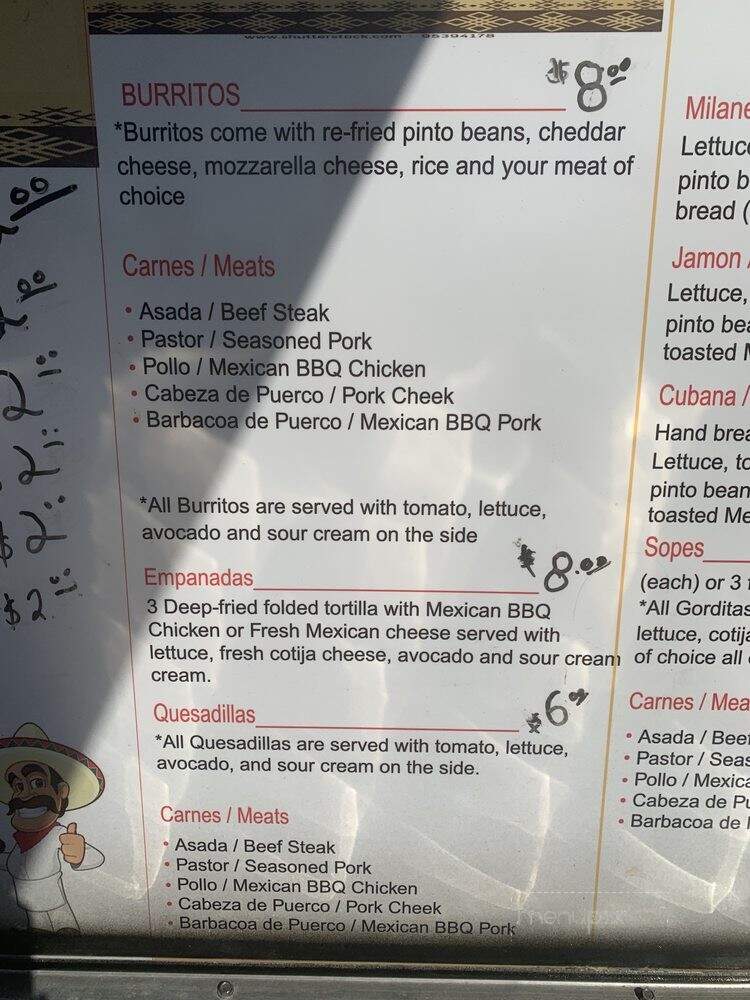 Taqueria Tequila Jalisco - Apex, NC menu_pic