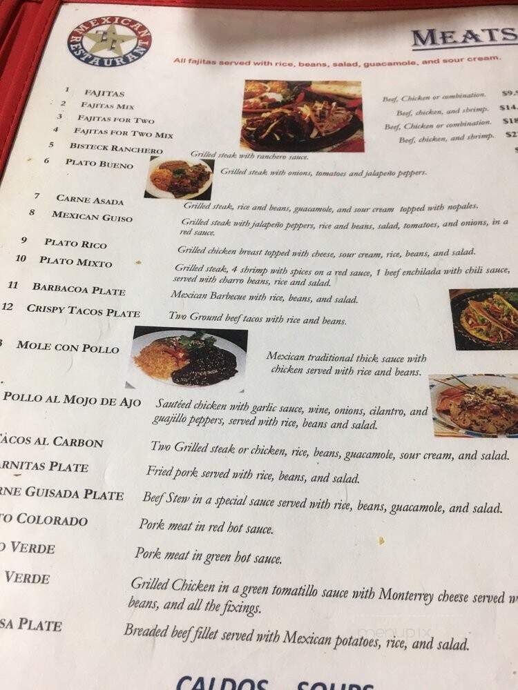 Taqueria Torres Mexican Restaurant - Cleburne, TX menu_pic