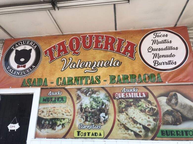 Taqueria Valenzuela - Riverside, CA menu_pic