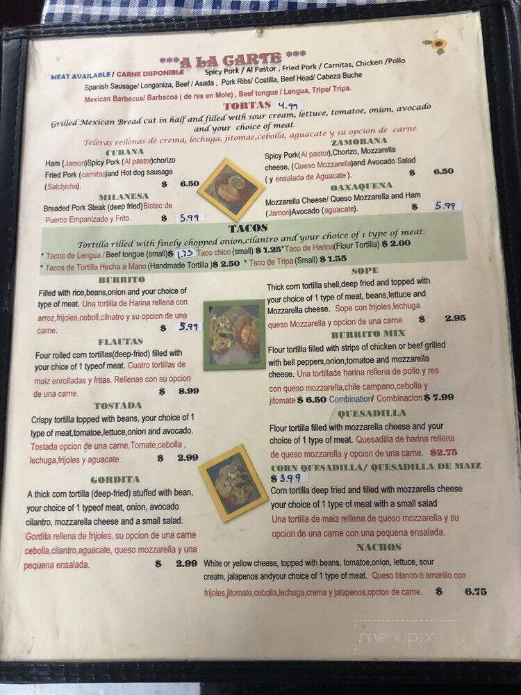 Taqueria Vega - Rogers, AR menu_pic
