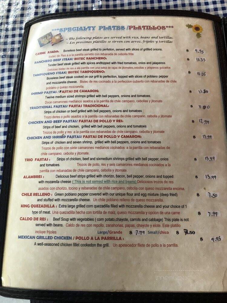 Taqueria Vega - Rogers, AR menu_pic