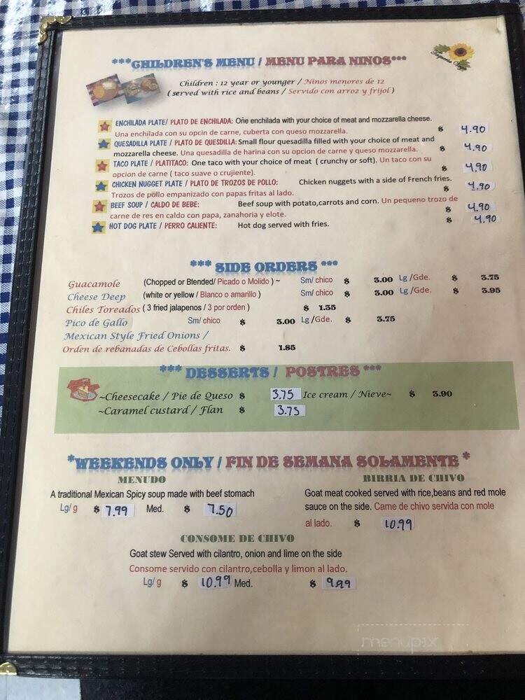 Taqueria Vega - Rogers, AR menu_pic