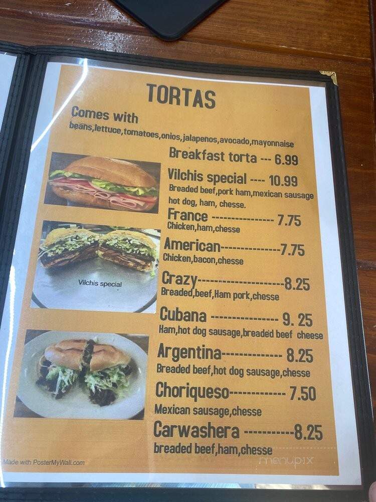 Taqueria Vilchis - Tomball, TX menu_pic