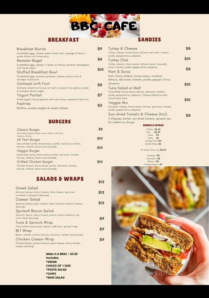 Tasha's Tastys - San Francisco, CA menu_pic