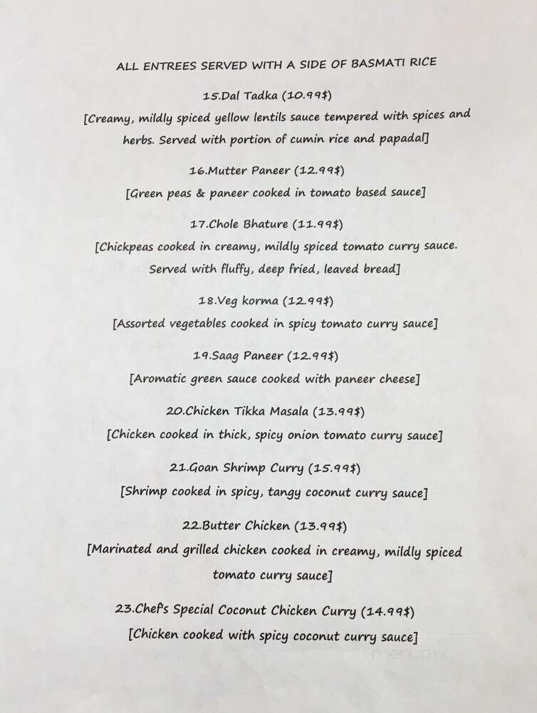 Tastebuds - Lewisburg, WV menu_pic