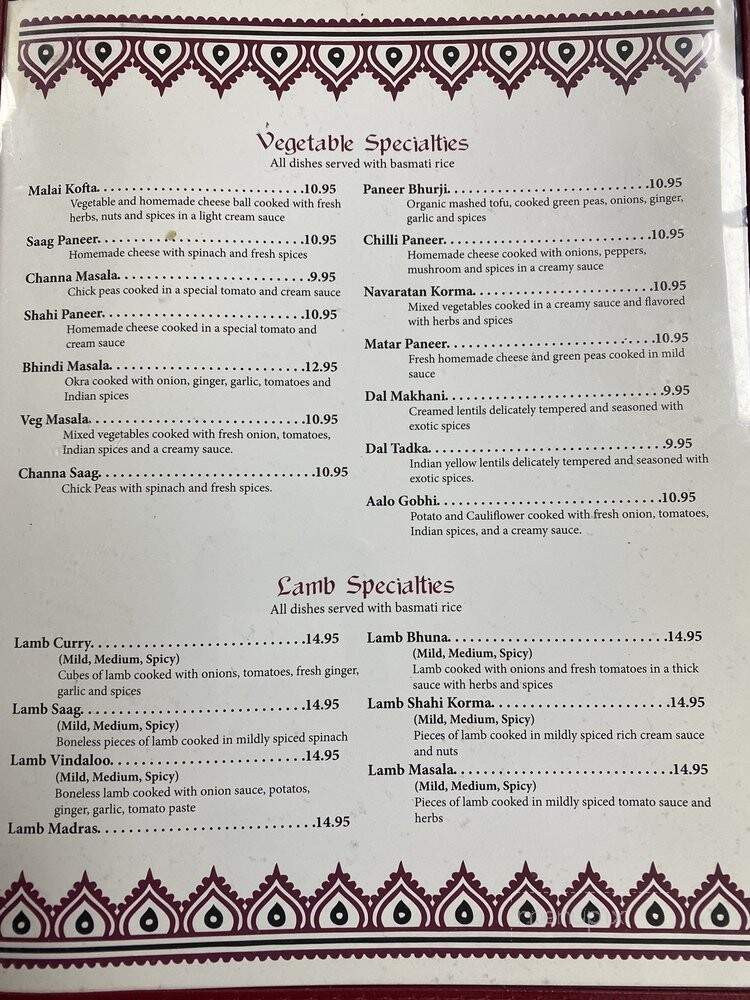 Taste Of India Flowood - Flowood, MS menu_pic