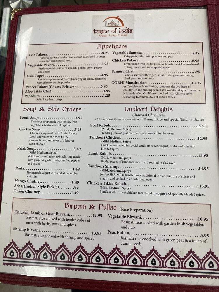 Taste Of India Flowood - Flowood, MS menu_pic
