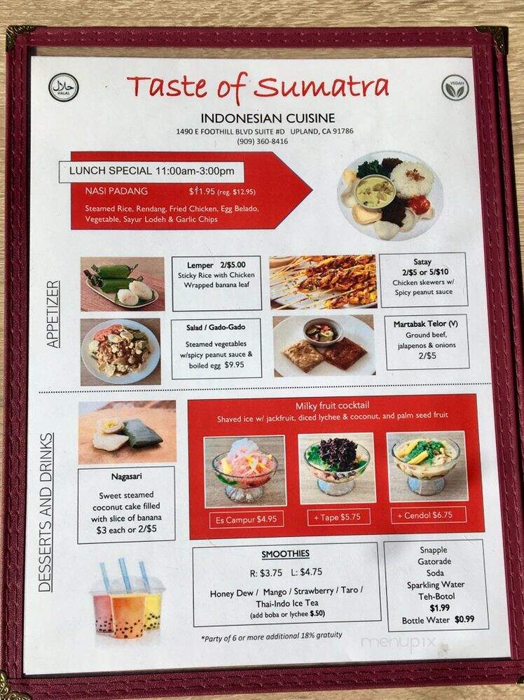 Taste Of Sumatra - Upland, CA