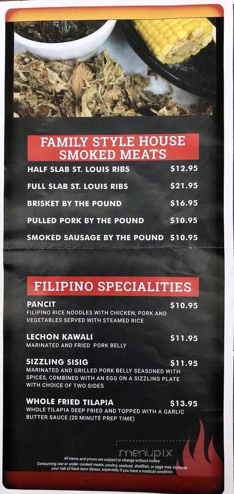 Tasty Bones Bar-B-Q - Richmond, IN menu_pic