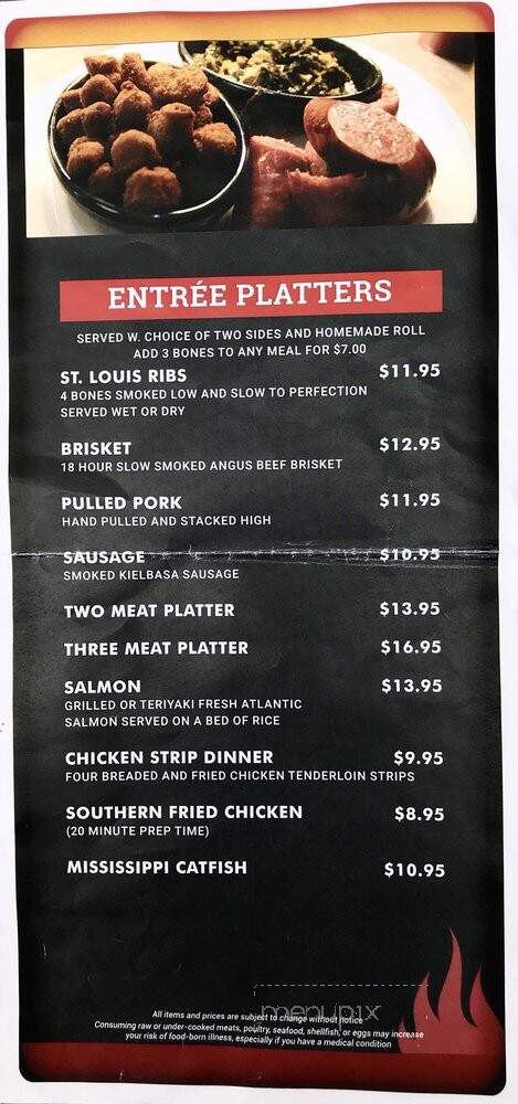Tasty Bones Bar-B-Q - Richmond, IN menu_pic