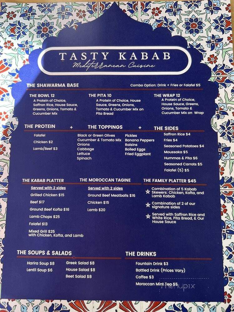 Tasty Kabab - Norfolk, VA menu_pic