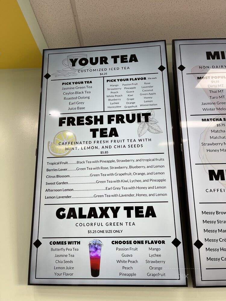 Tea Be Honest - Rialto, CA menu_pic