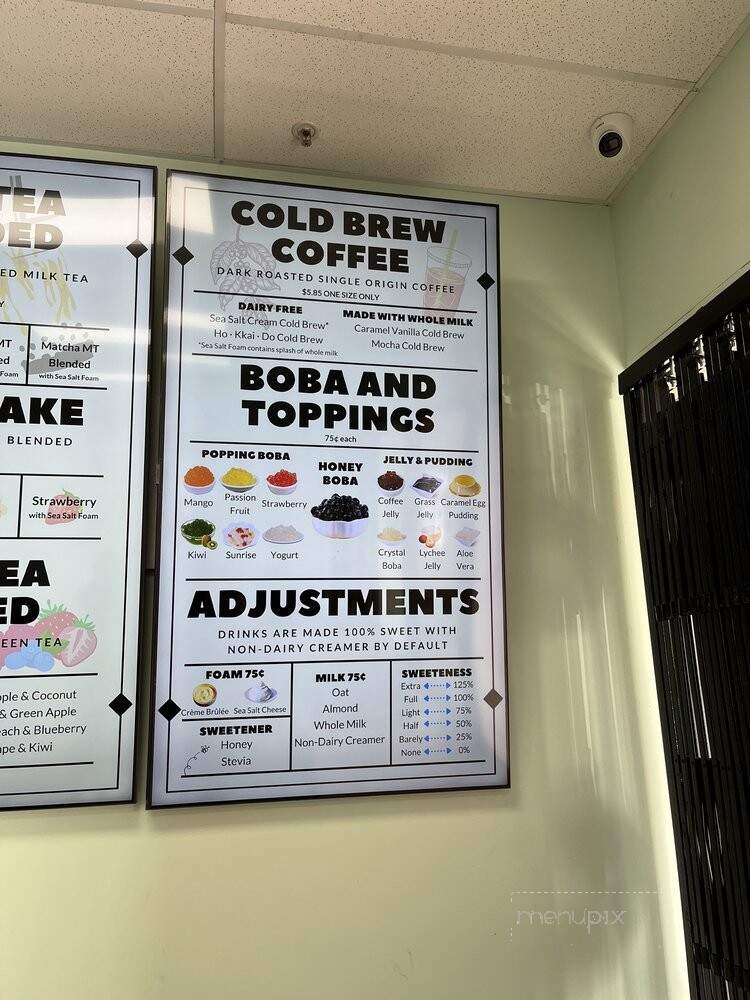 Tea Be Honest - Rialto, CA menu_pic