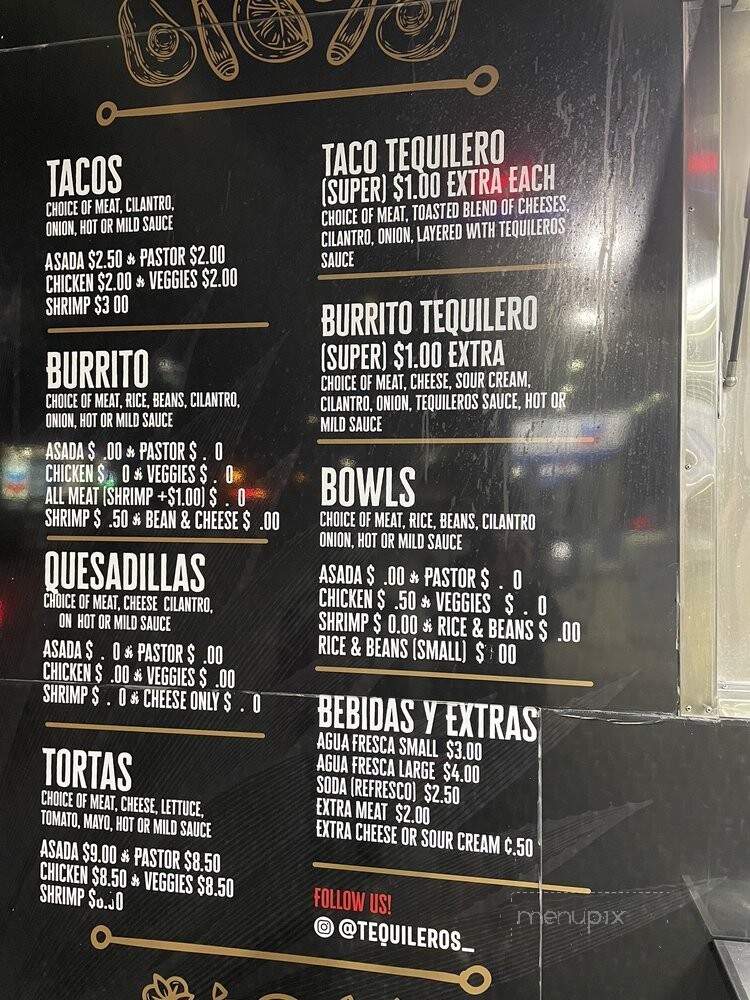 Tequileros Taqueria - Lodi, CA menu_pic