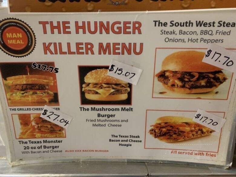 Texas Burger Drive-Inn - Ajax, ON menu_pic