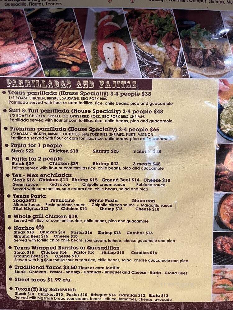 Texas Grill 49 - Houston, TX menu_pic