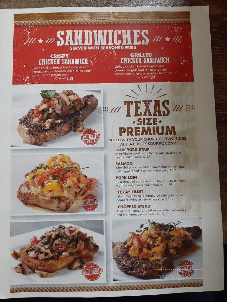 Texas Grill - Jasper, GA menu_pic
