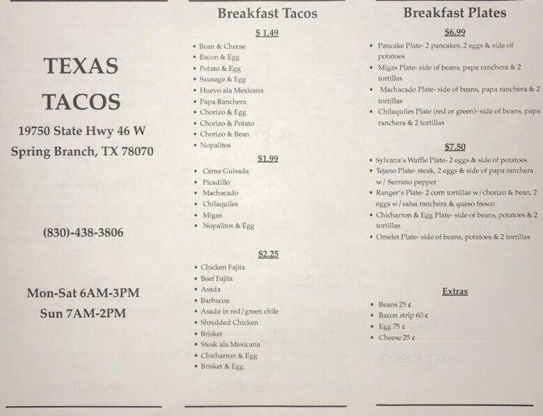 Texas Tacos - San Antonio, TX