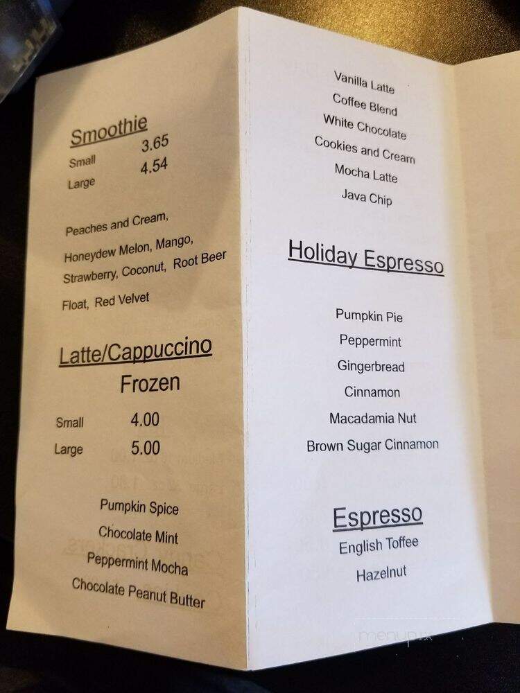 TGC & the Little Coffee Shop - Watonga, OK menu_pic