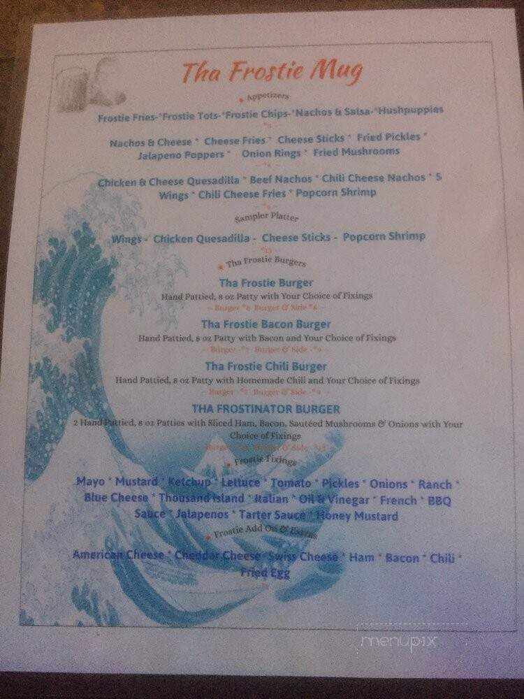 Tha Frostie Mug - Easley, SC menu_pic