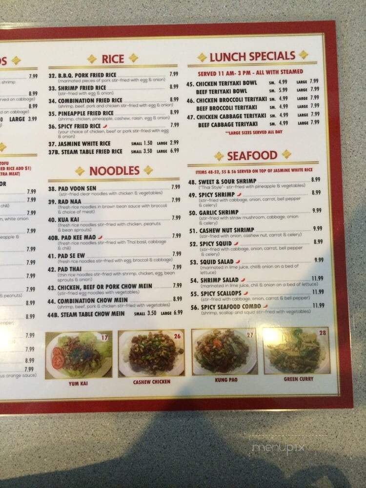 Thai N Chinese Foods - Lancaster, CA menu_pic