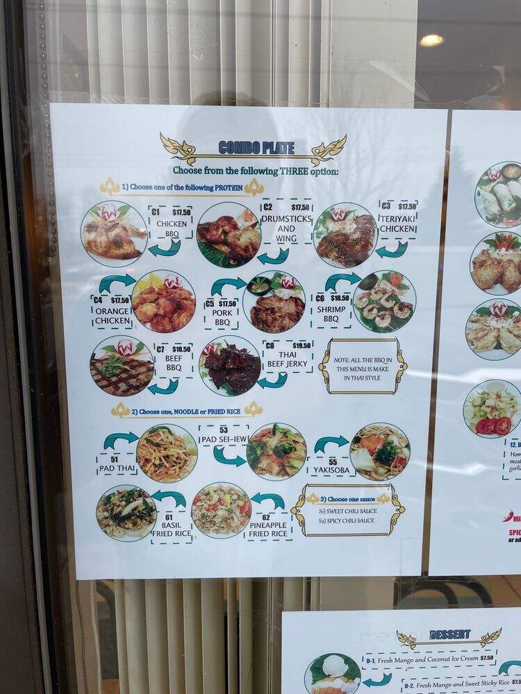Thai BBQ Cuisine - Vancouver, WA menu_pic