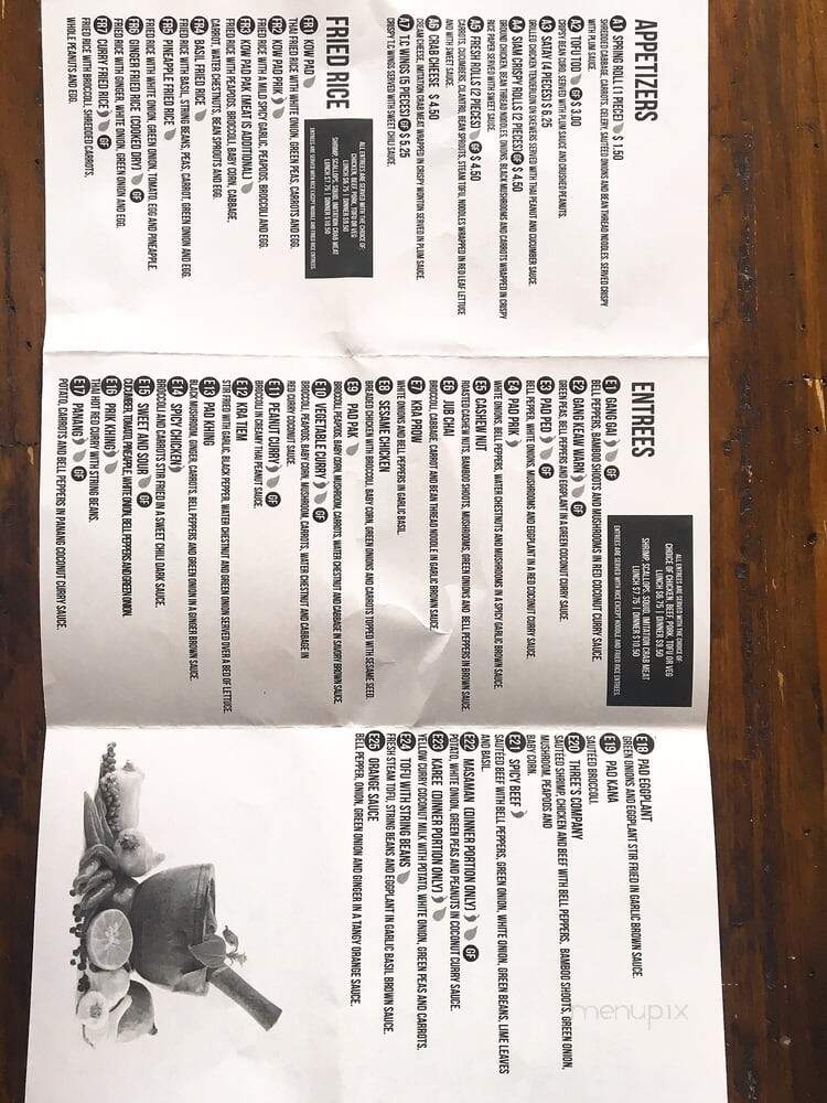 Thai Cafe - Royal Oak, MI menu_pic