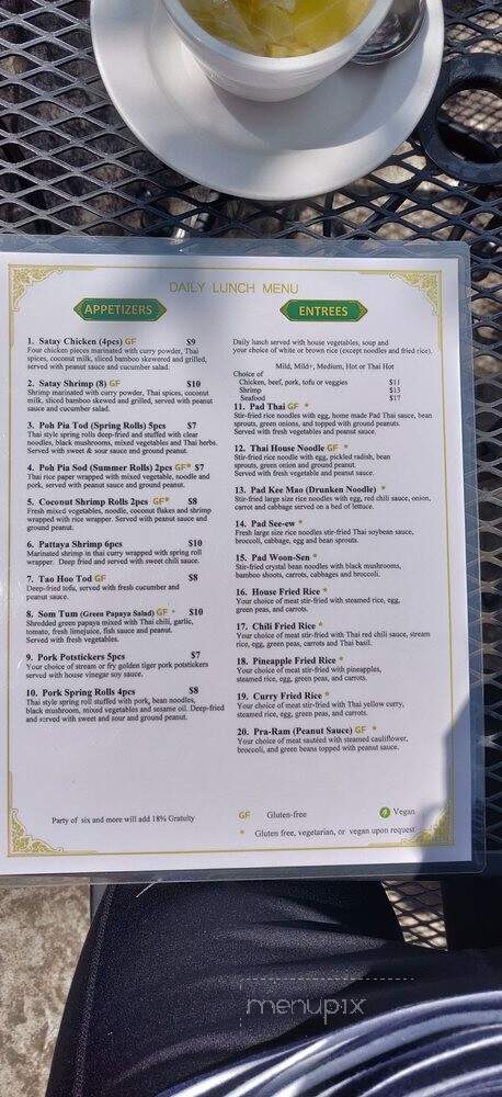 Thai House - Hood River, OR menu_pic