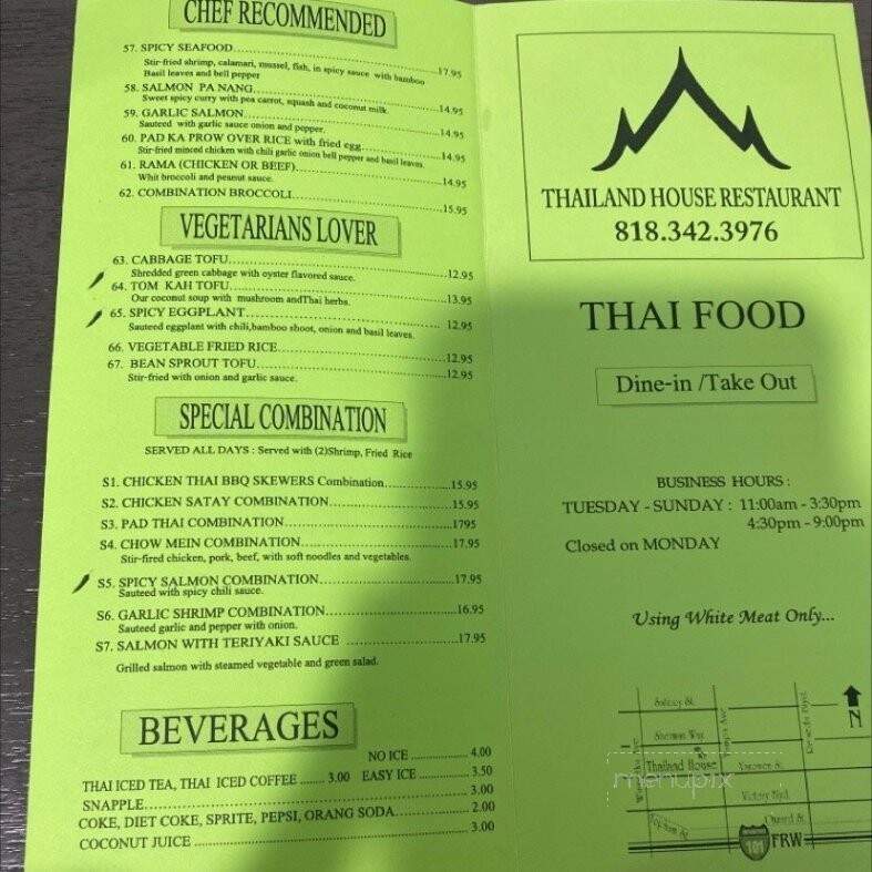 Thialand House - Reseda, CA menu_pic