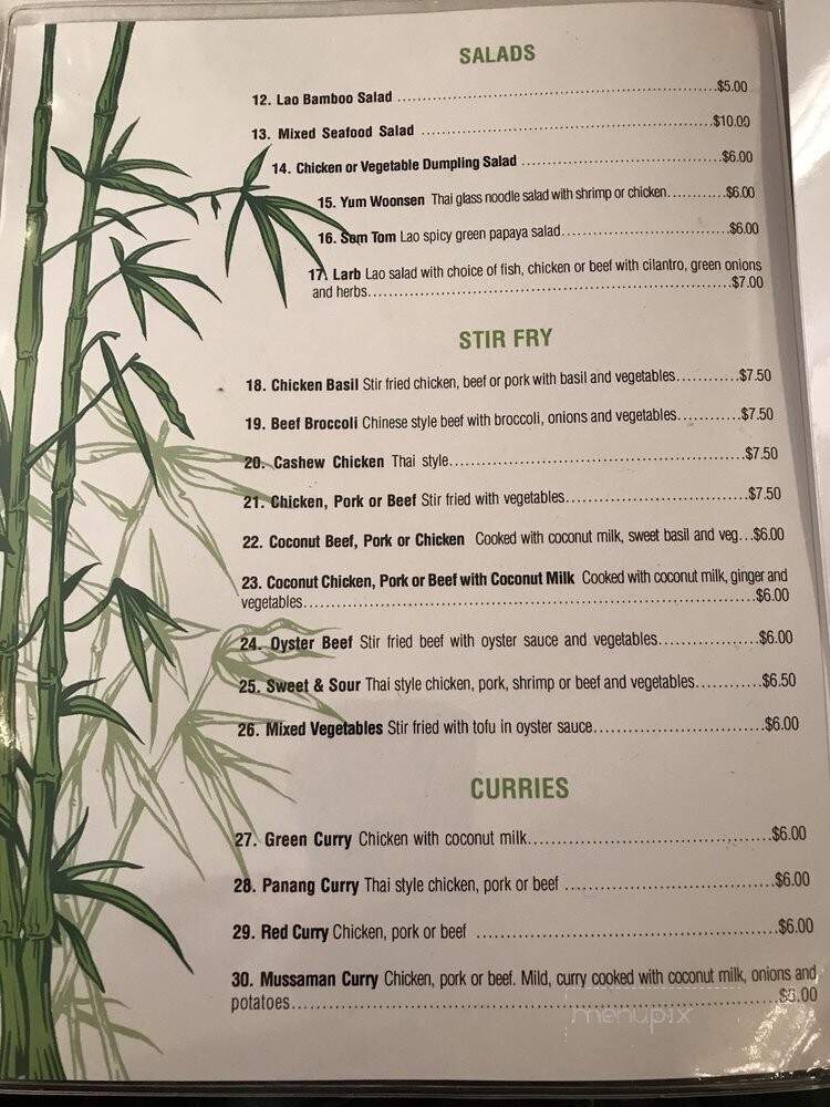 Thai Lao - Mishawaka, IN menu_pic