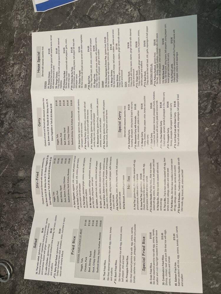 Thai Lotus Anderson - Anderson, SC menu_pic