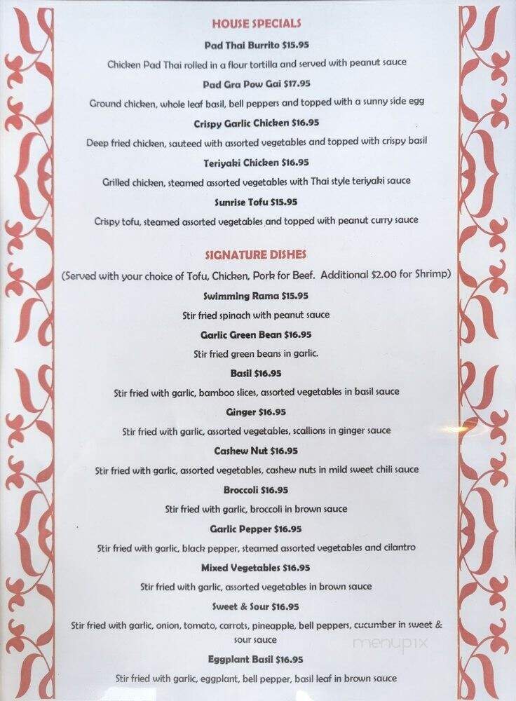 Thai Taste - Dupont, WA menu_pic