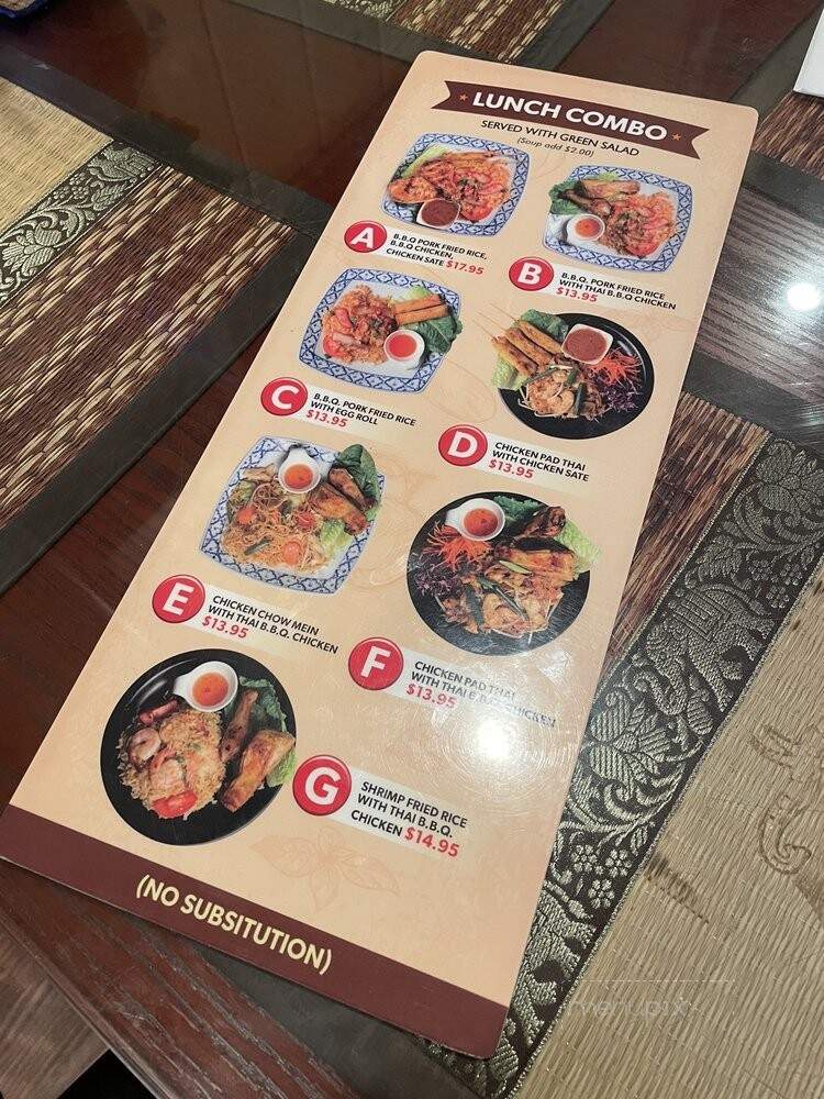 Thai Valley - Chatsworth, CA menu_pic