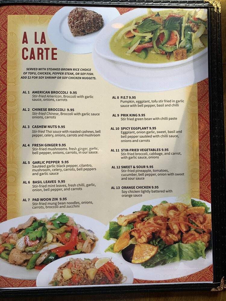Thai Vegan - Greer, SC menu_pic