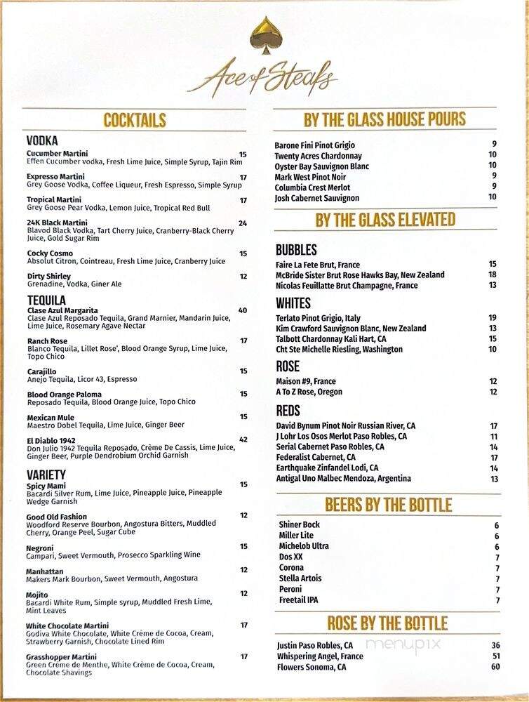 The Ace of Steaks - San Antonio, TX menu_pic