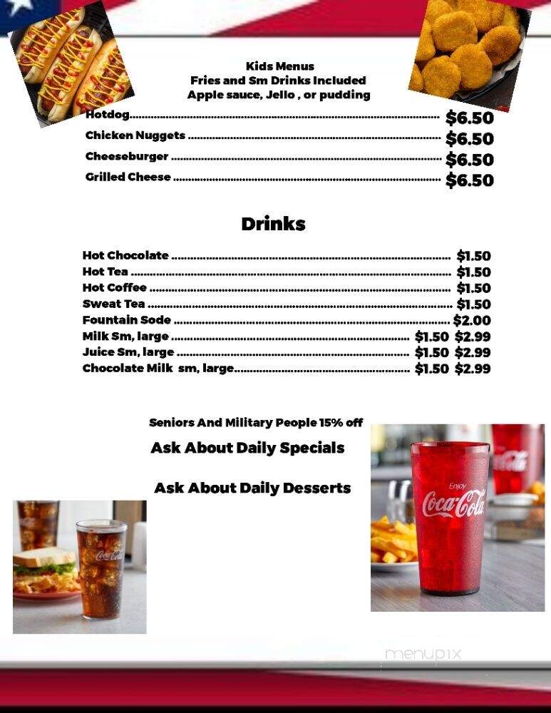 The American Grill Diner - Brocton, IL menu_pic