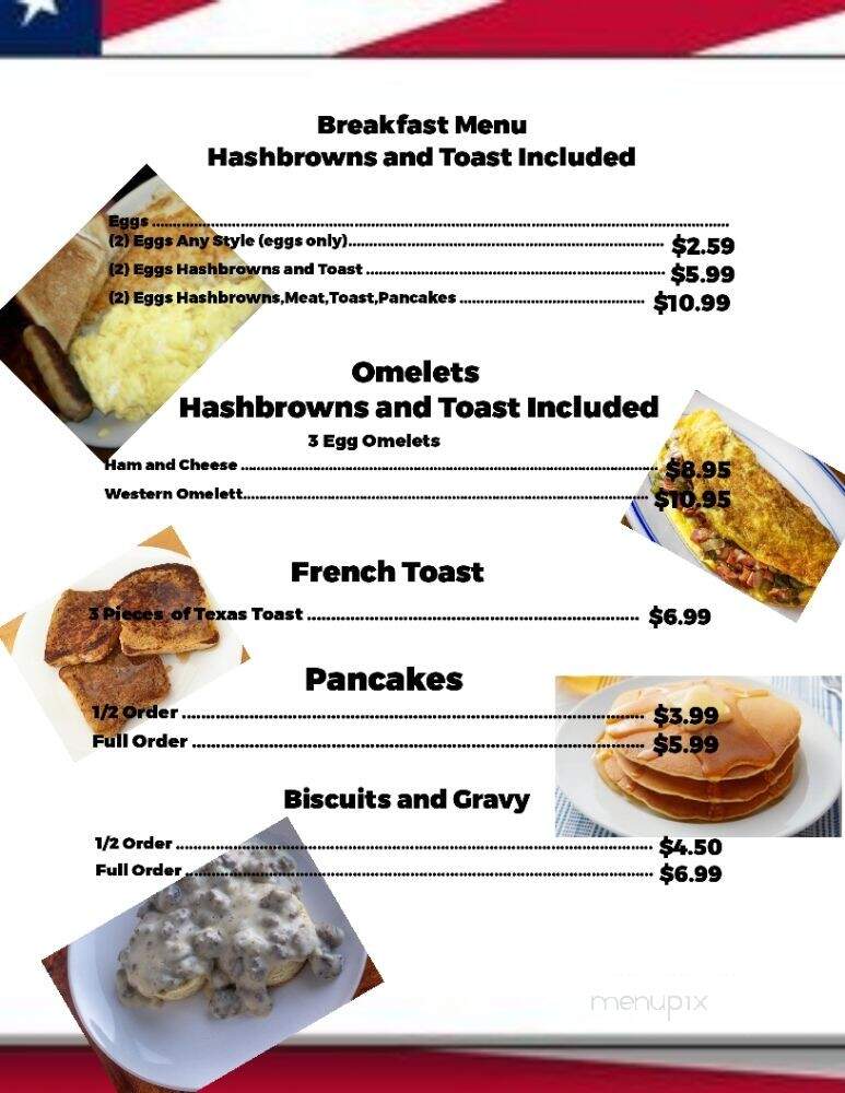 The American Grill Diner - Brocton, IL menu_pic